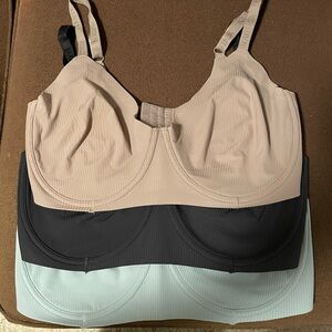 Nautica Seamless Underwire Bra - Beige, Black, and Light Blue